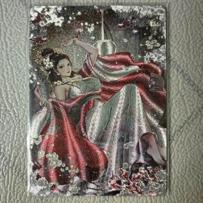 花开卡拍第22期（品控勿拍!!!收拍品，不寄存，运费5元，自制卡难免瑕疵，可能存在轻微撞角爆边等出厂瑕疵，品控介意勿拍！） - 燎原卡牌 焱卡文化 玲姐解语花十二花神 江采萍，半粗（折光），共1张