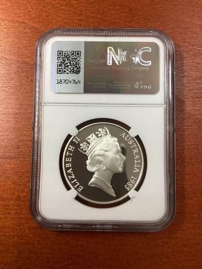 长老汇蛇年精选第十二场拍卖 1985 澳大利亚维多利亚州建立150周年10澳元精制银币，NGC PF69UC，更高2枚