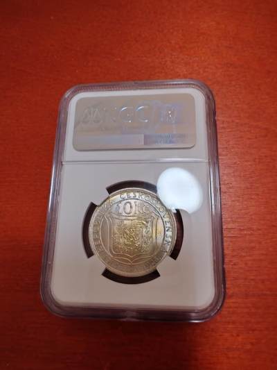 长老汇蛇年精选第十二场拍卖 1928捷克斯洛伐克共和国独立10周年10克朗银币，NGC MS63