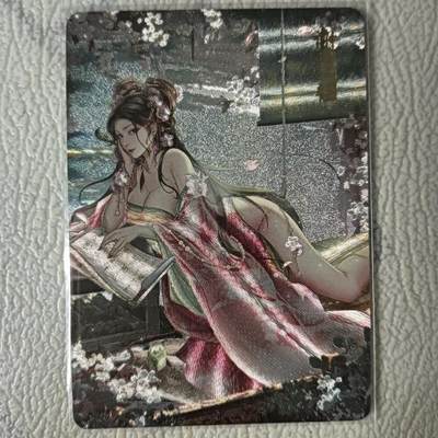 花开卡拍第22期（品控勿拍!!!收拍品，不寄存，运费5元，自制卡难免瑕疵，可能存在轻微撞角爆边等出厂瑕疵，品控介意勿拍！） - 燎原卡牌 焱卡文化 玲姐解语花十二花神 谢道韫，半粗（折光），共1张