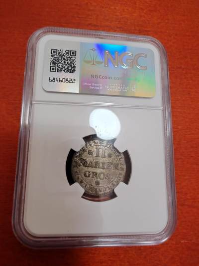 长老汇蛇年精选第十二场拍卖 1753德国布伦斯维克·沃尔芬巴特尔2MG银币，NGC AU58