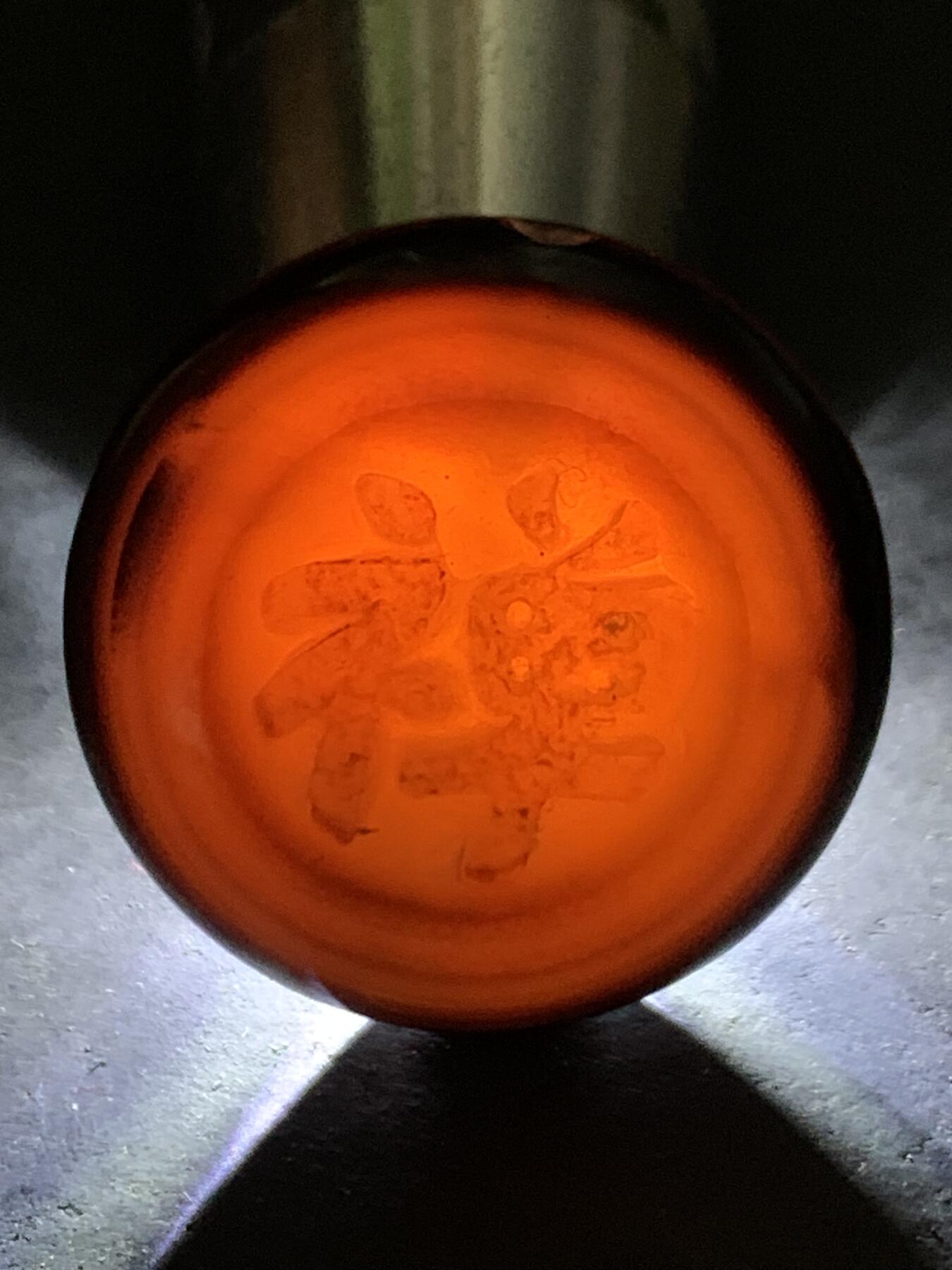 精品药师玛瑙手工雕刻禅字板珠（背云）一颗
