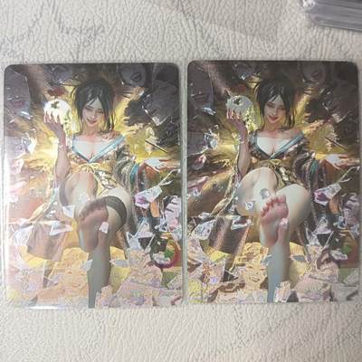 花开卡拍第22期（品控勿拍!!!收拍品，不寄存，运费5元，自制卡难免瑕疵，可能存在轻微撞角爆边等出厂瑕疵，品控介意勿拍！） - 燎原 刷子 婴宁 粗闪2张