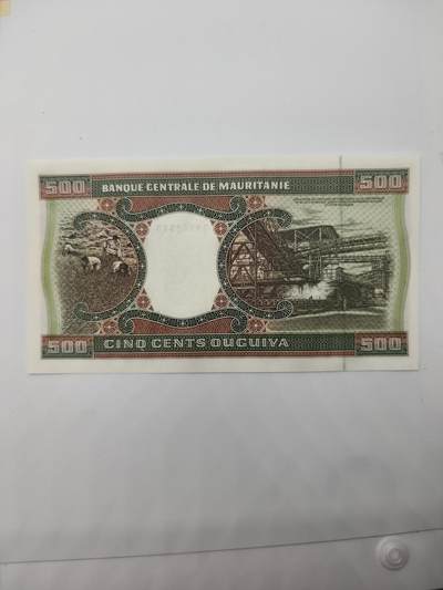 便宜货来了  全新毛里塔尼亚500乌吉亚纸币 