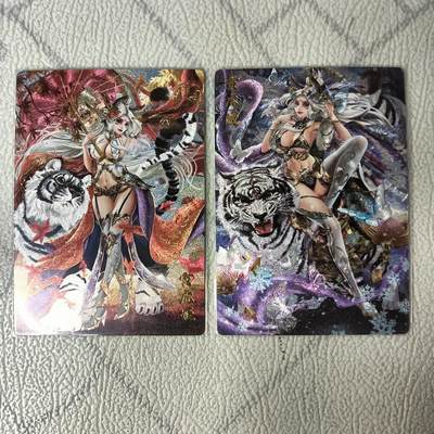 花开卡拍第22期（品控勿拍!!!收拍品，不寄存，运费5元，自制卡难免瑕疵，可能存在轻微撞角爆边等出厂瑕疵，品控介意勿拍！） - 卡玩帕克 璇哥 秋冬寅虎姬 粗闪2张