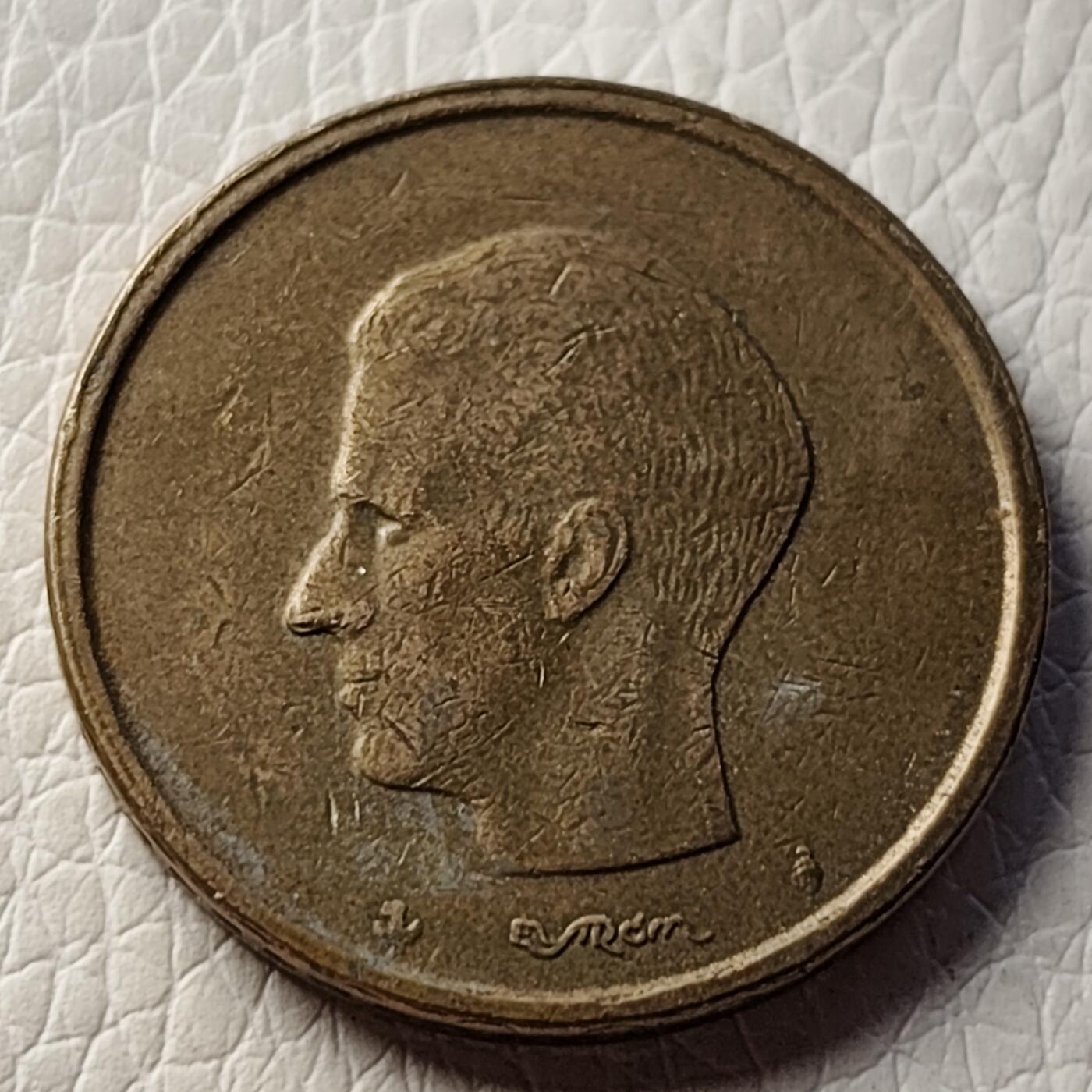 泉币菌-第27场-中外散币乐园 1980年比利时20法郎 博杜安一世25.6mm