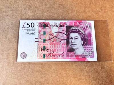 【Blue Auction】世界纸币精拍第667期【精】——16级TOP拍卖/信誉/品质/专业/高效💫 【无47】英国 2010年50镑 全新UNC