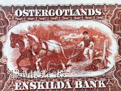 【Blue Auction】世界纸币精拍第667期【精】——16级TOP拍卖/信誉/品质/专业/高效💫 【仅3个记录 非常罕见的品种 A00001样钞尤其珍罕】瑞典 早期 1894年10克朗 美女与狮子 背面马拉犁 BWC出品 雕刻非常漂亮 UNC- 可冲击冠军分 