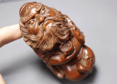 手串木器杂件｜拍卖专场 老黄杨钟馗物摆件｜尺寸详见图七