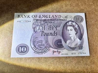 【Blue Auction】世界纸币精拍第667期【精】——16级TOP拍卖/信誉/品质/专业/高效💫 英国 C序列 10镑 全新UNC