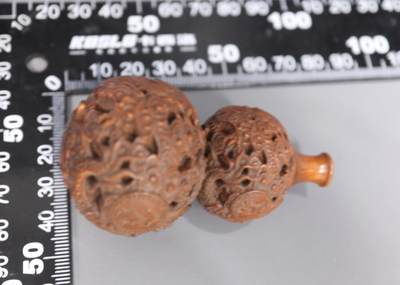 手串木器杂件｜拍卖专场 老黄杨木葫芦配饰｜尺寸详见图七