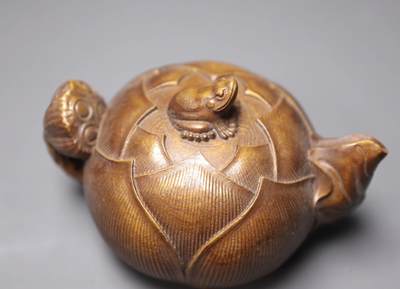 手串木器杂件｜拍卖专场 老黄杨木茶壶摆件｜尺寸详见图七