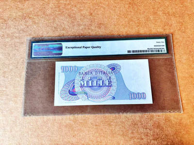 【Blue Auction】世界纸币精拍第667期【精】——16级TOP拍卖/信誉/品质/专业/高效💫 【a版无47】意大利 1974年500里拉 PMG66EPQ 