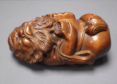 手串木器杂件｜拍卖专场 老黄杨钟馗物摆件｜尺寸详见图七