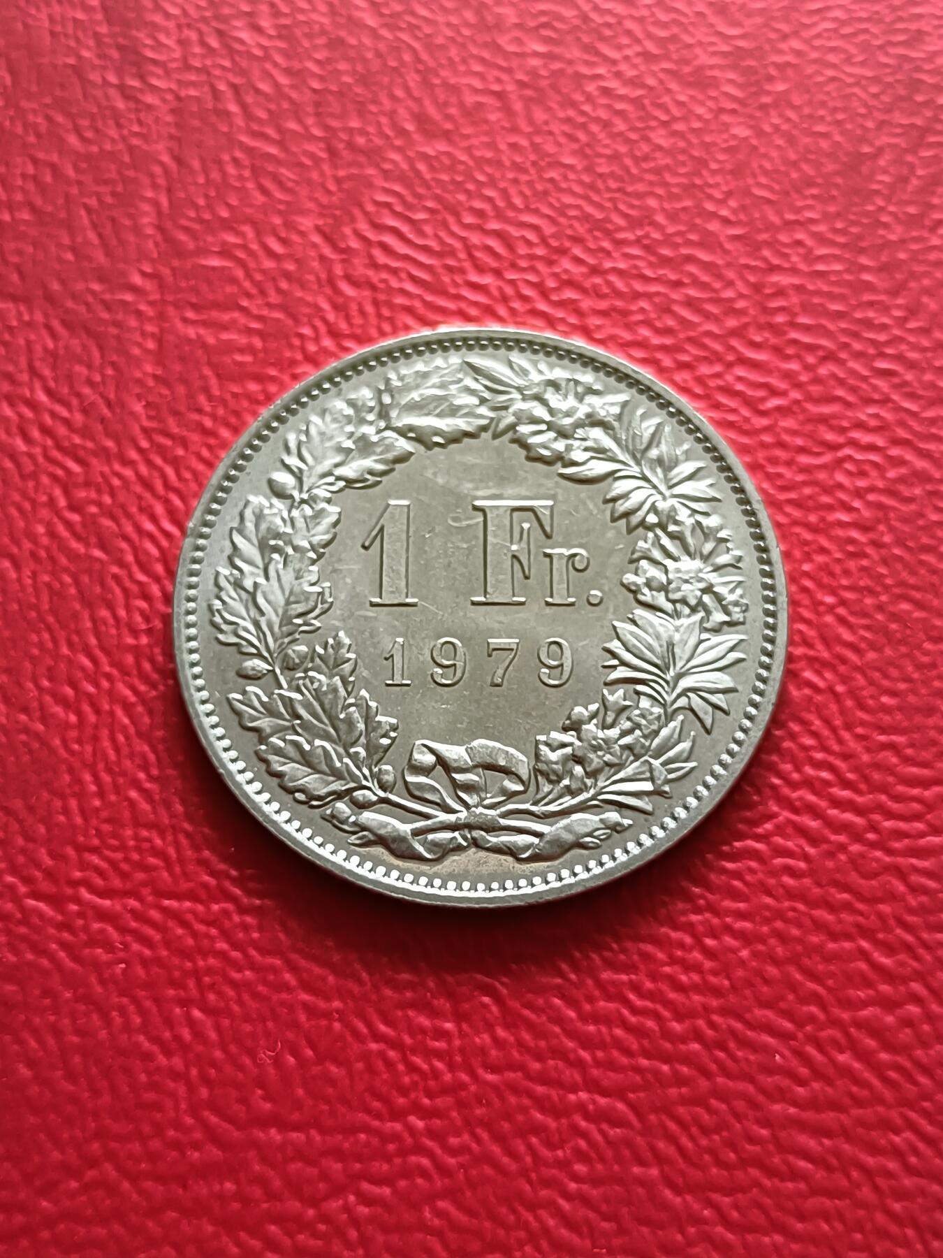 【云涧收藏】第二十八场 瑞士1979年1法朗，UNC