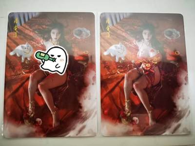 龙虎卡牌第三十八场 （无佣金，满120包邮，欢迎送拍） - 冷烫普卡2张 燎原 刷子人间传-潘金莲
