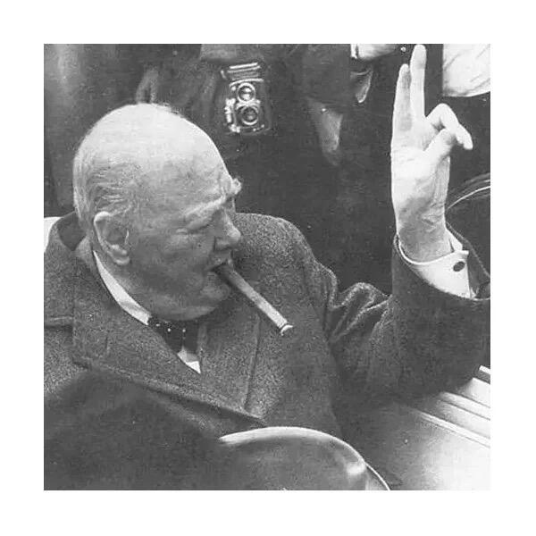 英国1965年二战首相丘吉尔米字旗彩色纪念币章 40MM