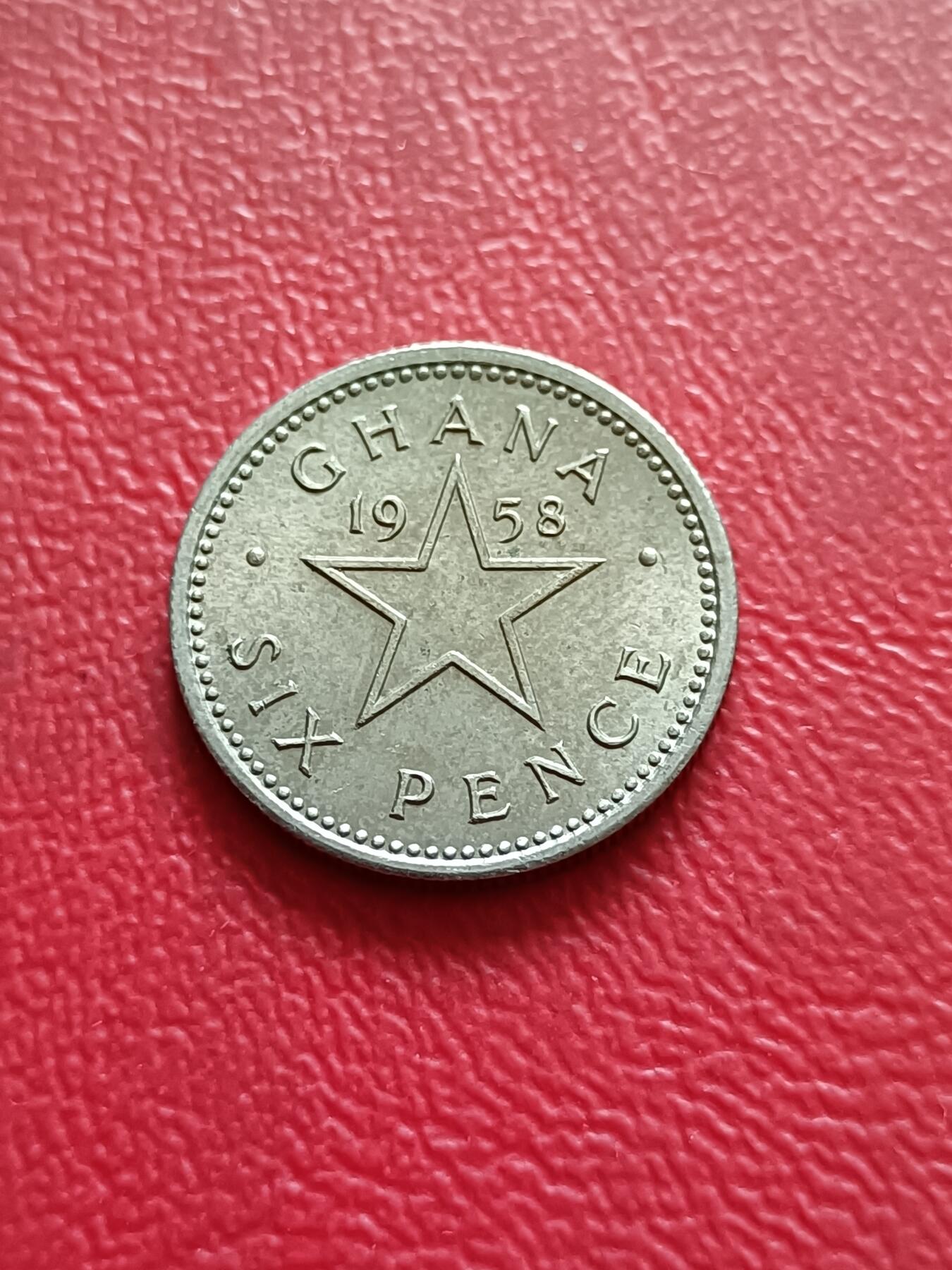 【云涧收藏】第二十八场 加纳1958年6便士，好品