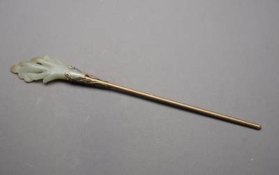 玉石翡翠玛瑙｜拍卖专场 明清风｜和田玉花卉发簪｜尺寸详见图六