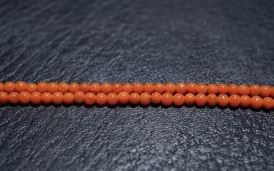 玉石翡翠玛瑙｜拍卖专场 老库存南红玛瑙珠串｜尺寸直径0.26cm