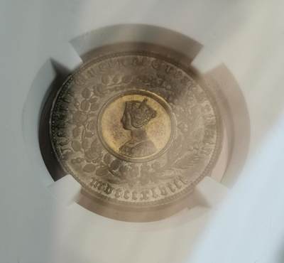 瓶子🏺第191期拍卖会 -  英国1848年维多利亚双色克朗  NGC  AU58
