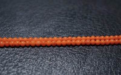 玉石翡翠玛瑙｜拍卖专场 老库存南红玛瑙珠串｜尺寸直径0.26cm