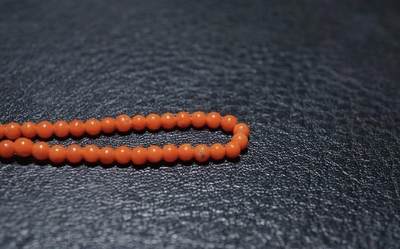 玉石翡翠玛瑙｜拍卖专场 老库存南红玛瑙珠串｜尺寸直径0.26cm