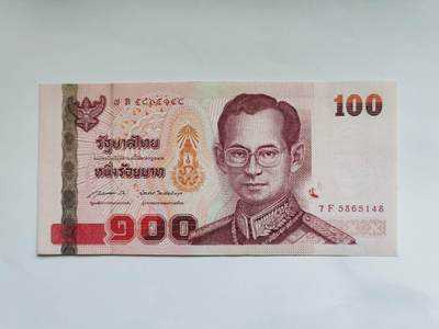 纸币专场250621第二场 - 泰国🇹🇭100泰铢，UNC-。