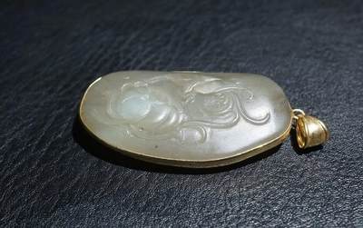 玉石翡翠玛瑙｜拍卖专场 苏工老和田玉花鸟挂件｜尺寸详见图九