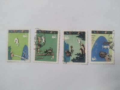 邮票专场 1980年 动物世界邮票一套。