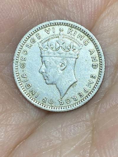 2025年第五十场(总第七十六场）外国好品散币(免佣金) - 英属马来亚1941年5分银币(乔治六世时期第一版高银)