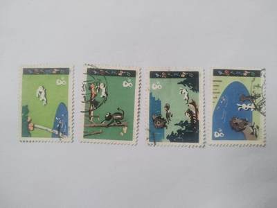 邮票专场 1980年 动物世界邮票一套。