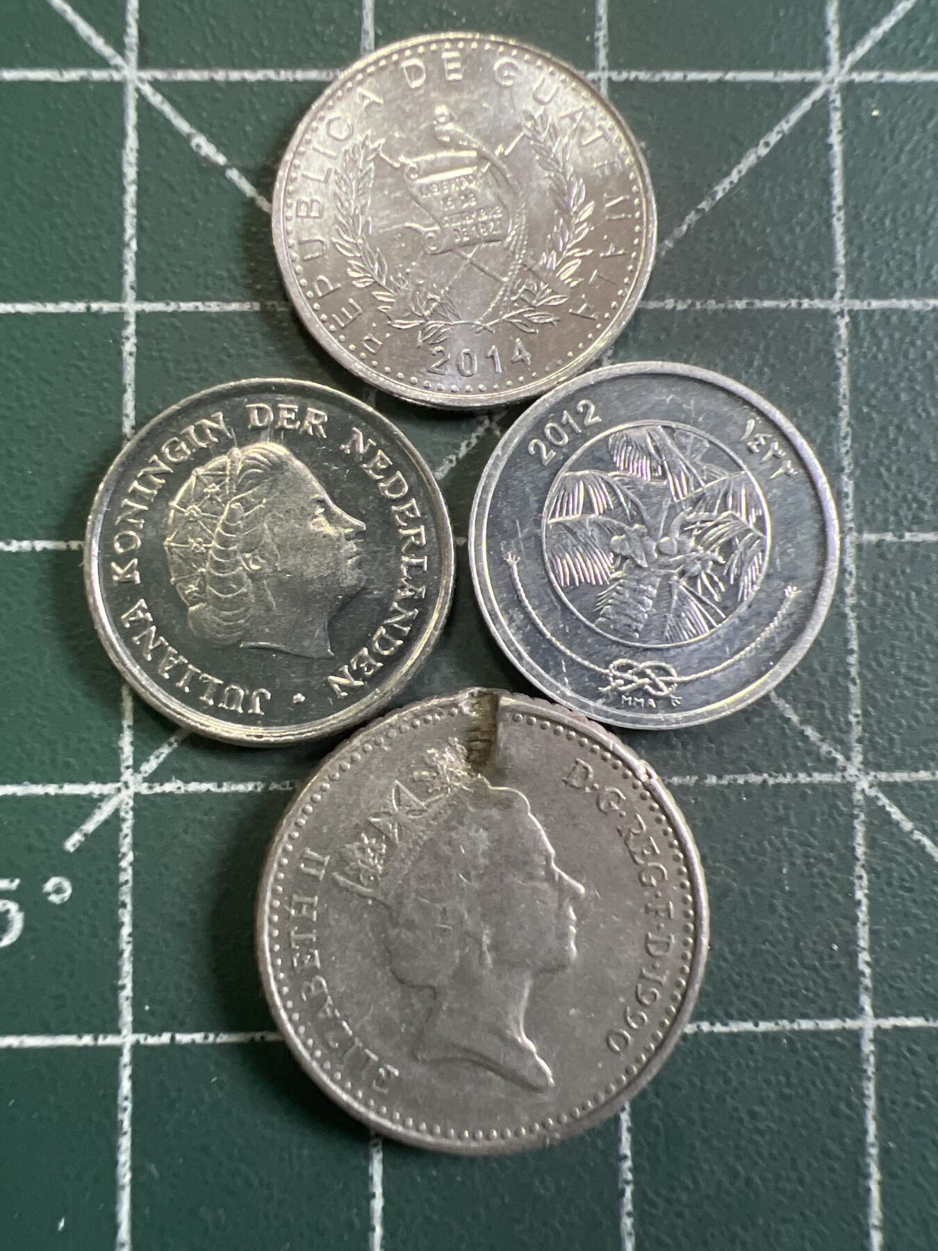 第904期  硬币专场 （无押金，捡漏，全场50包邮，偏远地区除外，接收代拍业务，本店十天发一次货） 硬币  4枚