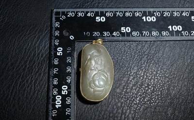 玉石翡翠玛瑙｜拍卖专场 苏工老和田玉花鸟挂件｜尺寸详见图九