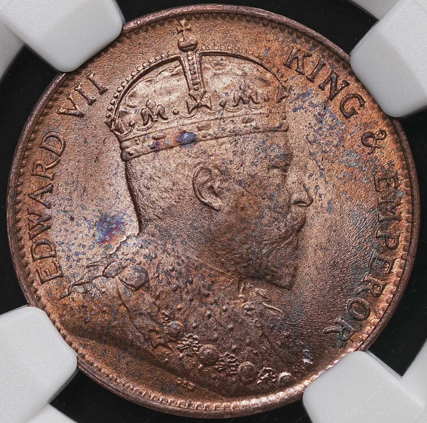 修遠堂世界钱币第七十一期 NGC MS65RB 1904年英属锡兰1分铜币