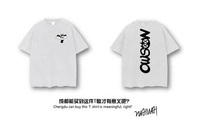 零元拍：艺术家 WAIWAI  OWSON 品牌260克重磅潮流Oversize T恤L码 - 零元拍：艺术家 WAIWAI  OWSON 品牌260克重磅潮流Oversize T恤L码