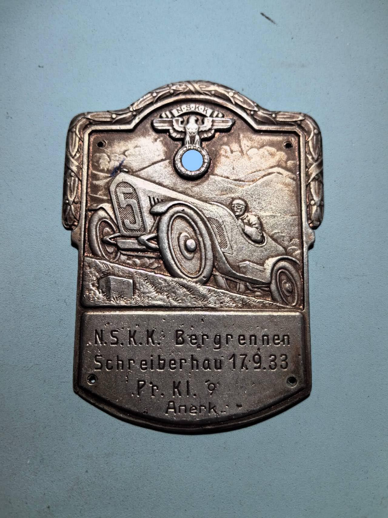 盛世勋华——号角文化勋章邮票专场拍卖第288期 德国（1939）NS运输团（NSKK）1933年山地赛纪念章 极为少见