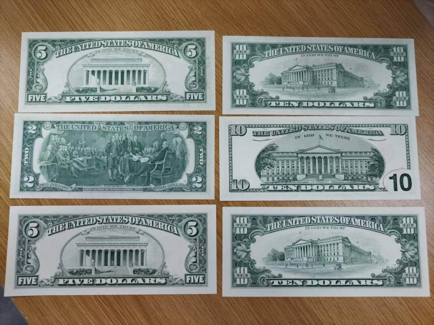 收藏联盟Quantum Auction 第421期拍卖 本期拍卖后暂停征集拍品 美国黑白大小头版本美元六张 全新