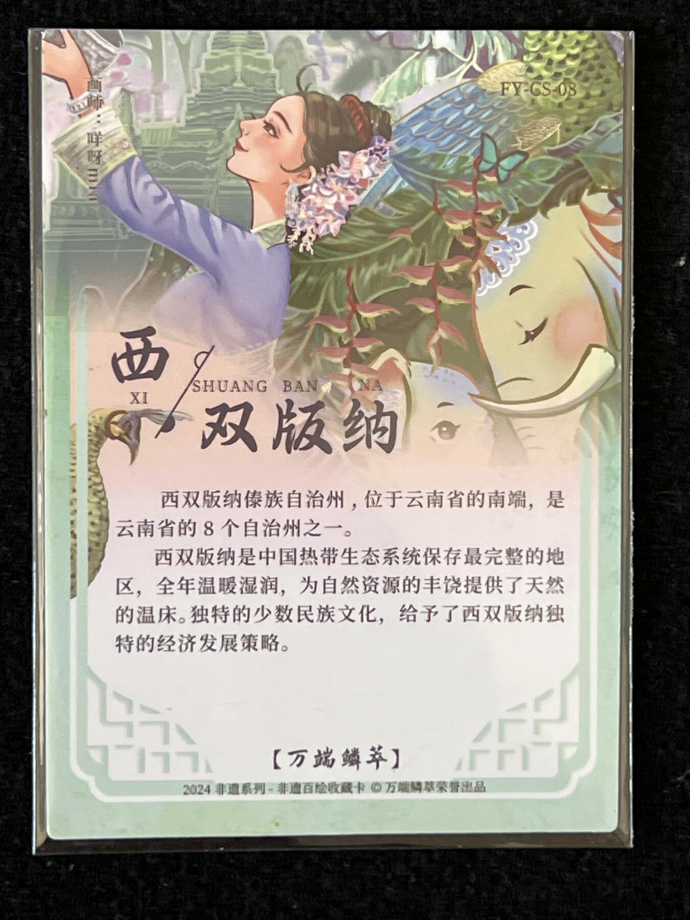 卡牌发烧友第3期（各类国潮卡牌，不寄存，自制卡难免瑕疵，可能存在出厂瑕疵，品控介意勿拍！） 非遗百绘 城市卡 西双版纳