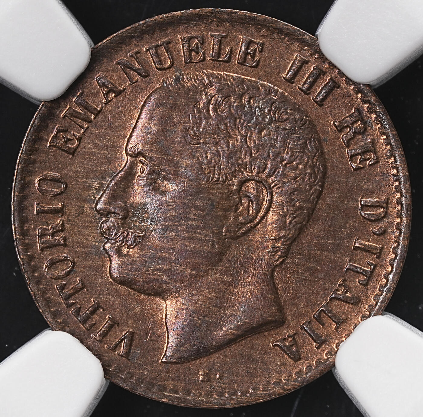 修遠堂世界钱币第七十一期 NGC MS64RB 1904年意大利1分铜币