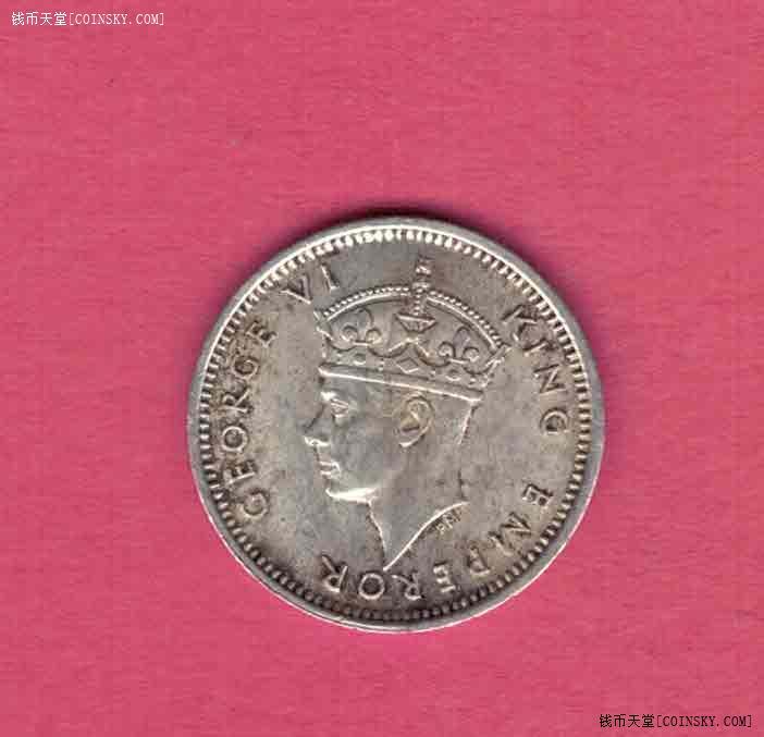 英属罗的西亚(罗德西亚 罗得西亚)1941年3便士 银币 八五品 实物图