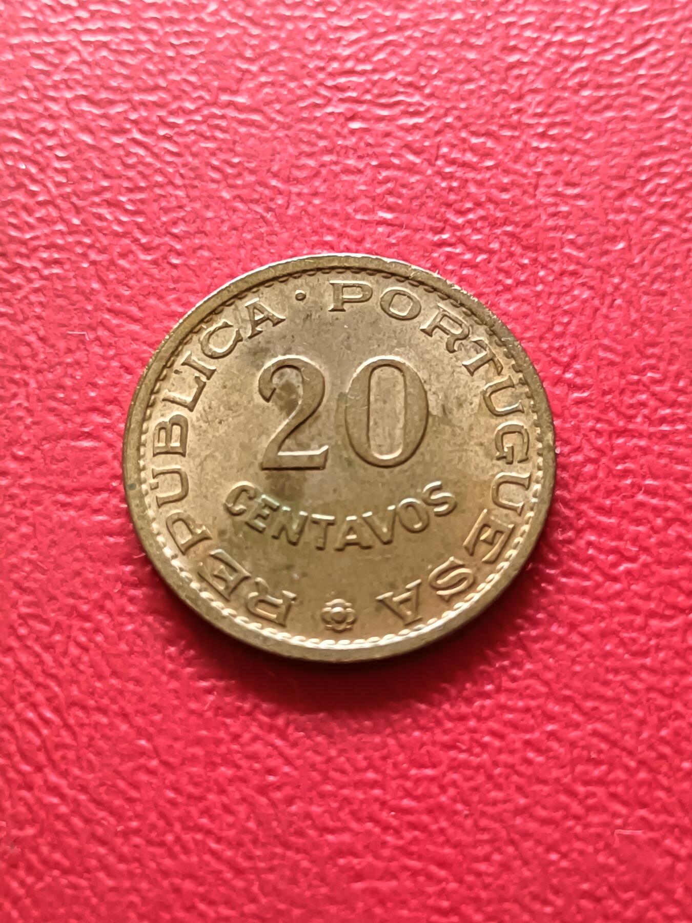 【云涧收藏】第二十九场 葡属莫桑比克1961年20分，UNC