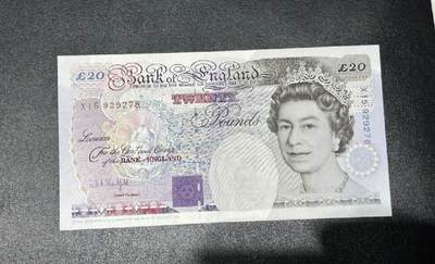 老版英国纸币 E序  1993年 20￡ 全新UNC - 老版英国纸币 E序  1993年 20￡ 全新UNC