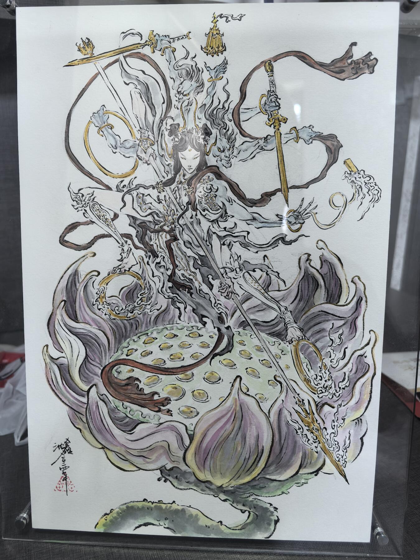 阳大大卡牌超级大甩拍第54期（周五晚上九点截拍，持续收拍品，进群福利早知道） 【原画】启读文化 沈鑫 封神 哪吒灵珠觉醒 新加坡参展作品 稀缺好物 可遇不可求 背面题词字画无敌