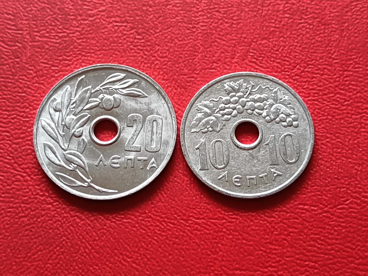 【云涧收藏】第二十九场 希腊10、20雷普塔2枚