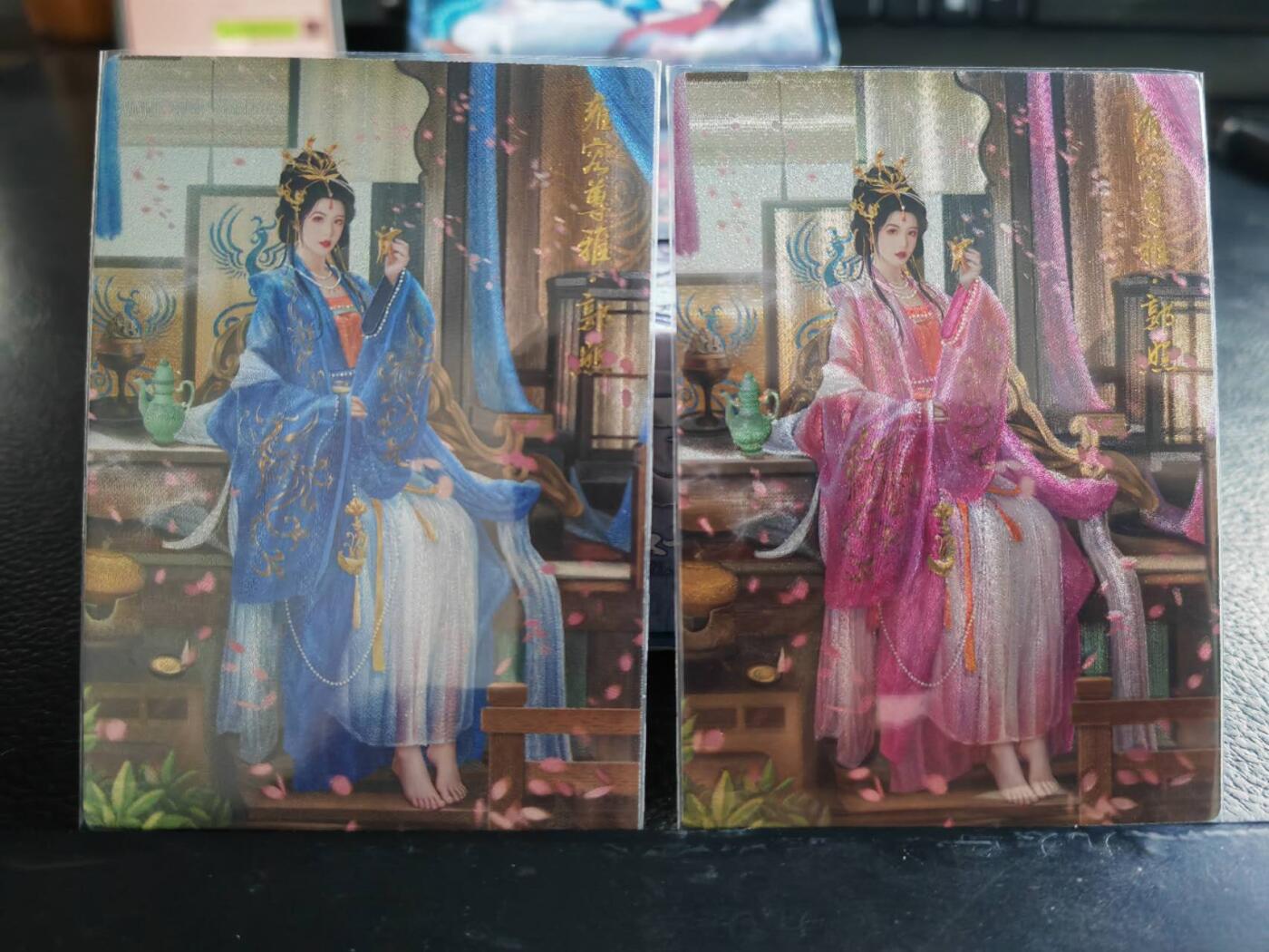 阳大大卡牌超级大甩拍第54期（周五晚上九点截拍，持续收拍品，进群福利早知道） 卡德曼武韵红颜三国五虎三  兰心 折光粗闪 郭照异色本色两张裸卡