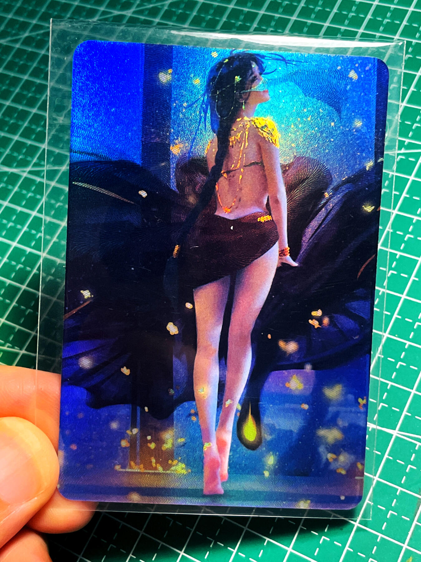 显眼宝16期 全部个人私藏卡～ 鬼刀风铃-背影   喜欢的风铃不要错过 折光彩闪小卡尺寸