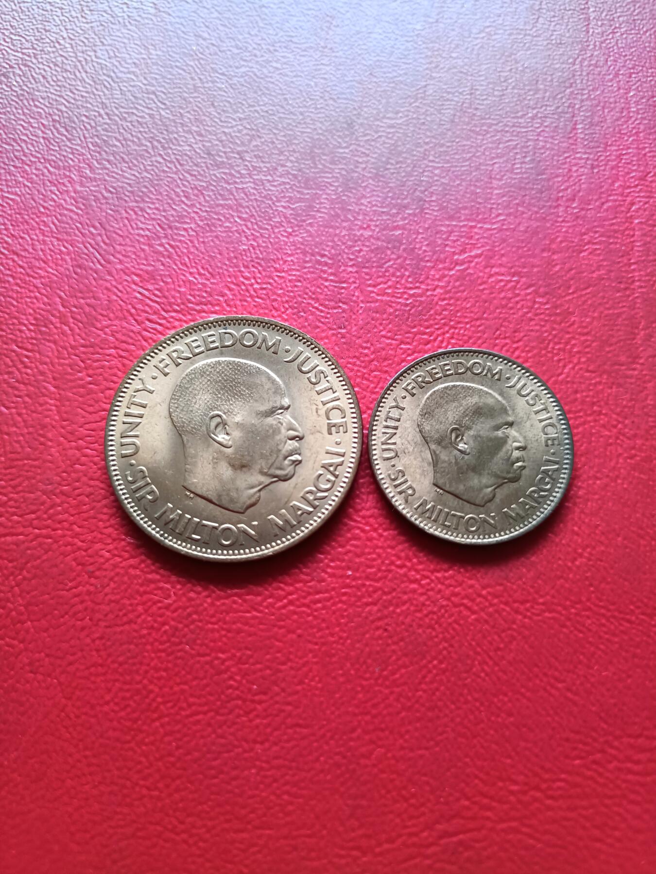 【云涧收藏】第二十九场 塞拉利昂1964年2枚，UNC