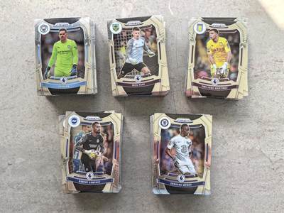 【博洋堂】卡牌拍卖专场第001期首拍 - 2021-22 Panini Prizm 21-22英超PZ系列 300张全套Base 含新秀正base 英超所有20支球队 C罗等众多球星带队 集齐非常不易
