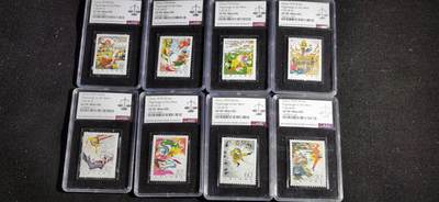 刘世昌艺术品销售中心～虎踞龙蟠*金杨在线联拍群第518期 - 1979年T.43 《西游记》 特种邮票（ASG XF90  串号：1052247-006等）一套8枚。